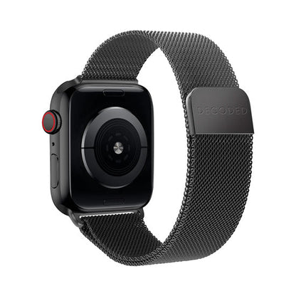 DECODED Bracelet Milanais pour Apple Watch 44 / 45 / 46 / 49mm en Acier Inoxydable Noir