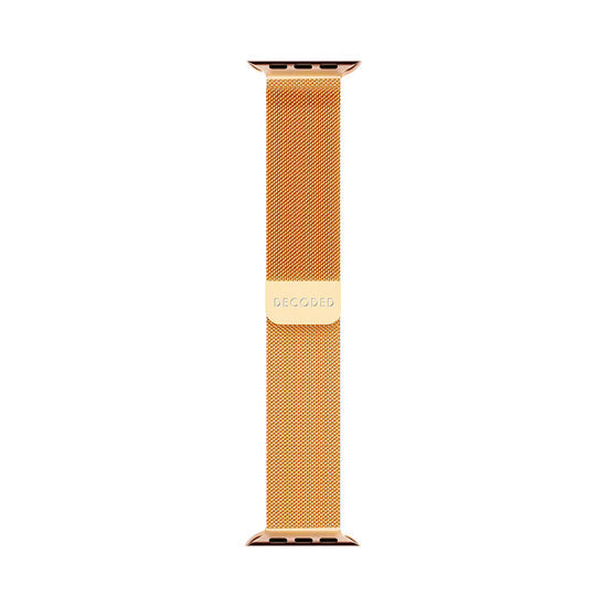 DECODED Bracelet pour Apple Watch 44 / 45 / 46 / 49 mm Modèle Milan Traction V2 Doré