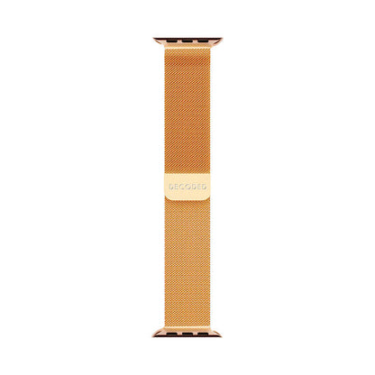 DECODED Bracelet pour Apple Watch 44 / 45 / 46 / 49 mm Modèle Milan Traction V2 Doré