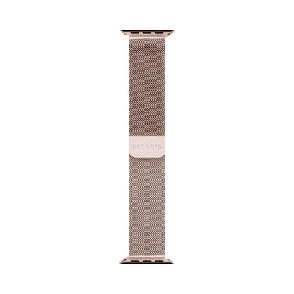 DECODED Bracelet pour Apple Watch 44 / 45 / 46 / 49 mm Modèle Milan Traction V2 Rose Doré