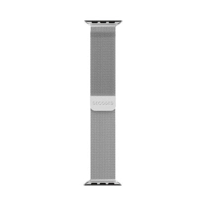 DECODED Bracelet pour Apple Watch 44 / 45 / 46 / 49 mm Modèle Milan Traction V2 Argent