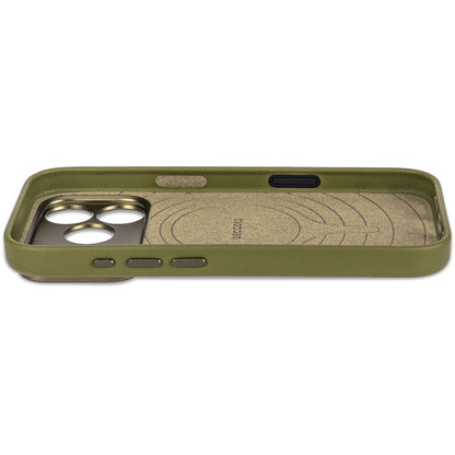 DECODED Coque en cuir avec MagSafe, iPhone 18 Pro / iPhone 17 Pro, Vert