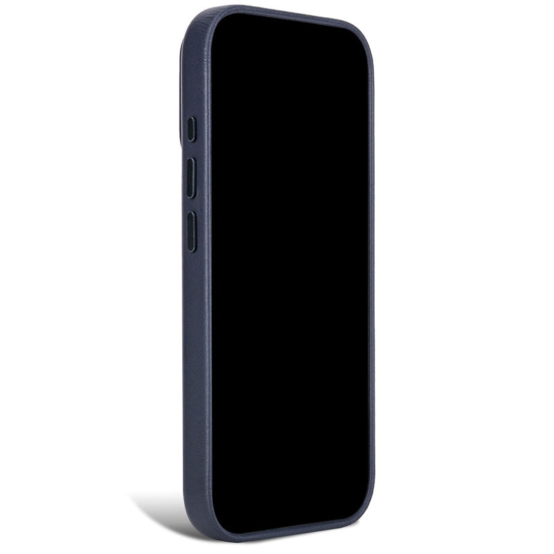 DECODED Coque en cuir avec MagSafe, iPhone 18 Pro / iPhone 17 Pro, Navy