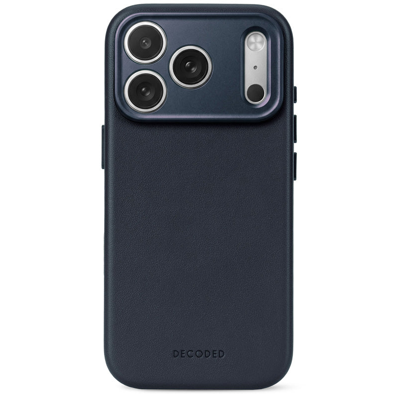 DECODED Coque en cuir avec MagSafe, iPhone 18 Pro / iPhone 17 Pro, Navy