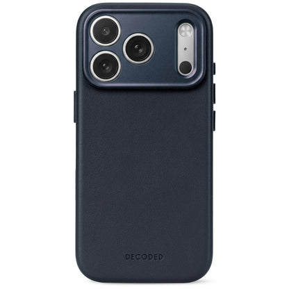 DECODED Coque en cuir avec MagSafe, iPhone 18 Pro / iPhone 17 Pro, Navy