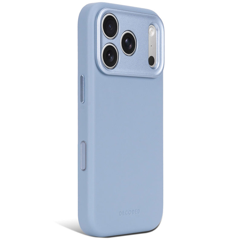 DECODED Coque en cuir avec MagSafe, iPhone 18 Pro / iPhone 17 Pro, Bleu ciel