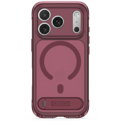 DECODED Coque Hybrid Stand MagSafe iPhone 18 Pro / iPhone 17 Pro, Quartz rose