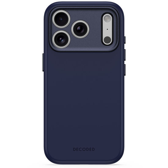 DECODED Coque MagSafe pour iPhone 18 Pro / iPhone 17 Pro en Silicone antimicrobienne Bleu marine