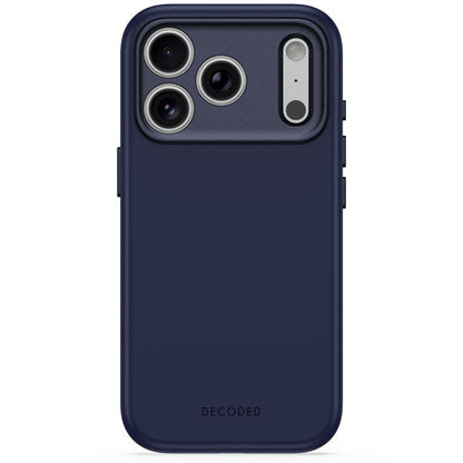 DECODED Coque MagSafe pour iPhone 18 Pro / iPhone 17 Pro en Silicone antimicrobienne Bleu marine