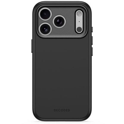 DECODED Coque MagSafe pour iPhone 18 Pro / iPhone 17 Pro en Silicone antimicrobienne Noir