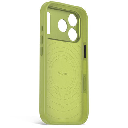 DECODED Coque MagSafe pour iPhone 18 Pro / iPhone 17 Pro en Silicone antimicrobienne Vert