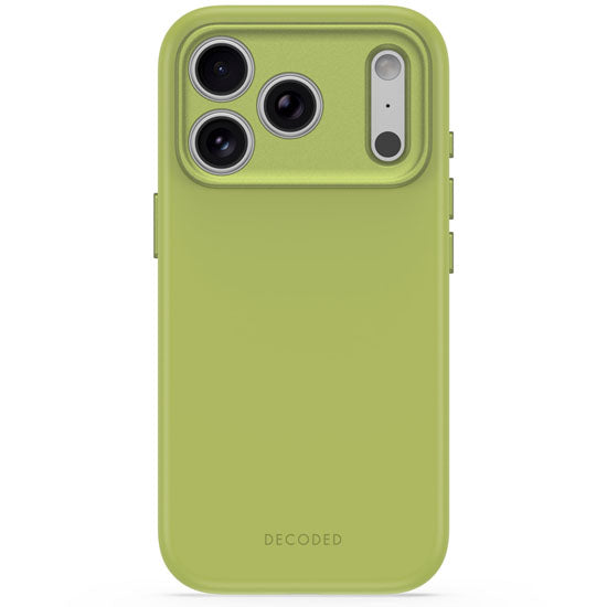 DECODED Coque MagSafe pour iPhone 18 Pro / iPhone 17 Pro en Silicone antimicrobienne Vert