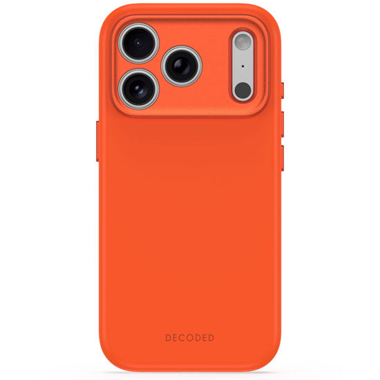 DECODED Coque MagSafe pour iPhone 18 Pro / iPhone 17 Pro en Silicone antimicrobienne Terracotta