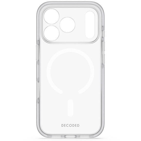 DECODED Coque MagSafe pour iPhone 18 Pro / iPhone 17 Pro DropTec Renforcé Blanc givré