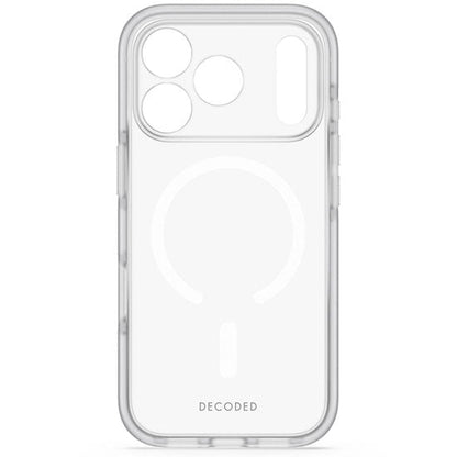 DECODED Coque MagSafe pour iPhone 18 Pro / iPhone 17 Pro DropTec Renforcé Blanc givré