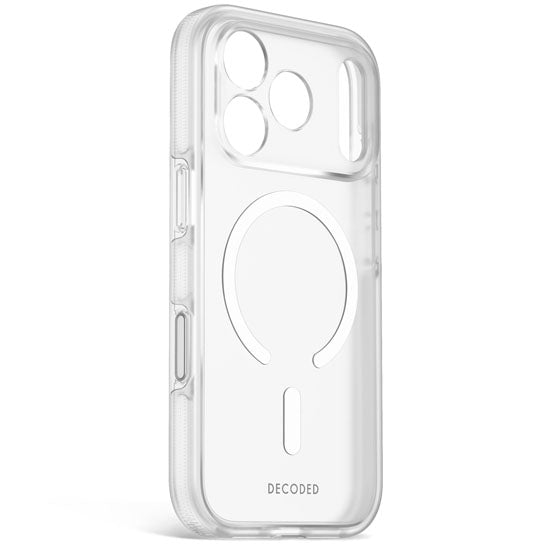 DECODED Coque MagSafe pour iPhone 18 Pro / iPhone 17 Pro DropTec Renforcé Blanc givré