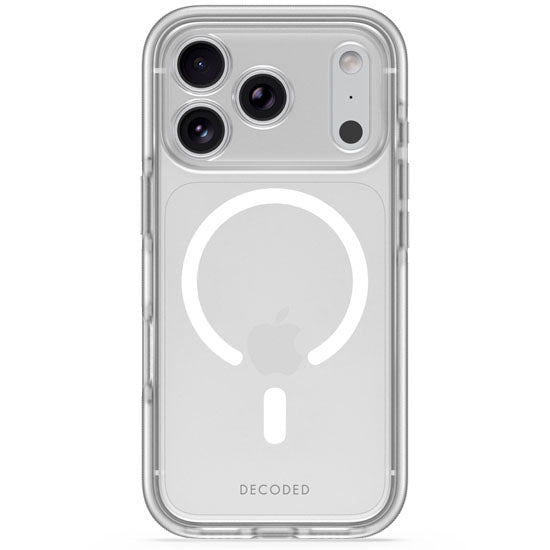 DECODED Coque MagSafe pour iPhone 18 Pro / iPhone 17 Pro DropTec Renforcé Blanc givré