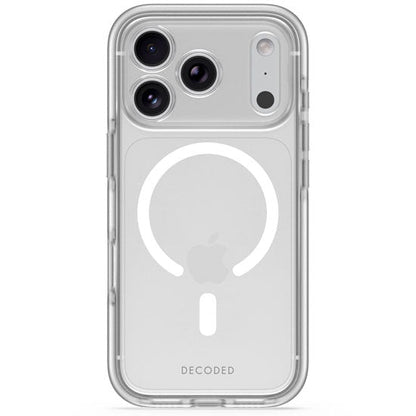 DECODED Coque MagSafe pour iPhone 18 Pro / iPhone 17 Pro DropTec Renforcé Blanc givré