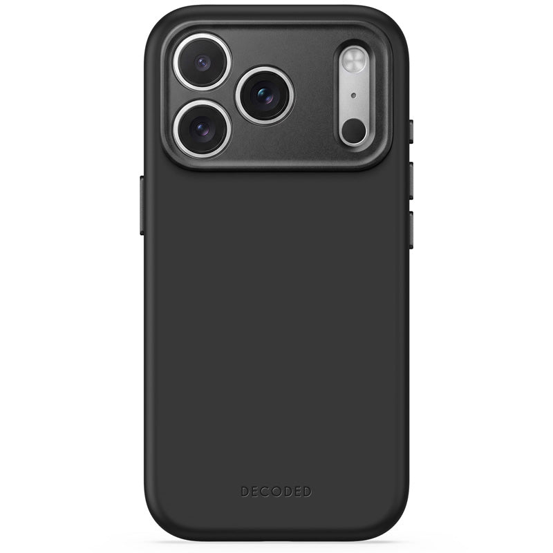 DECODED Coque MagSafe pour iPhone 18 Pro Max / iPhone 17 Pro Max en Silicone antimicrobienne Noir