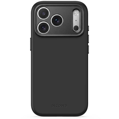 DECODED Coque MagSafe pour iPhone 18 Pro Max / iPhone 17 Pro Max en Silicone antimicrobienne Noir