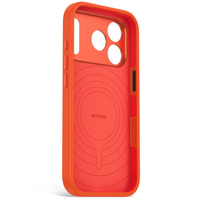 DECODED Coque MagSafe pour iPhone 18 Pro Max / iPhone 17 Pro Max en Silicone antimicrobienne Terracotta