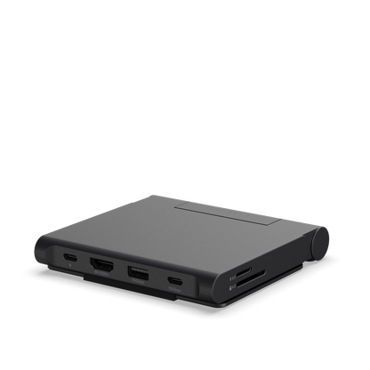 SATECHI Support Repliable et Station d'Accueil OnTheGo pour iPad et iPhone Noir