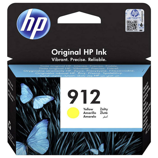 Cartouche d'encre jaune authentique HP 912 (3YL79AE) pour OfficeJet Pro 8023