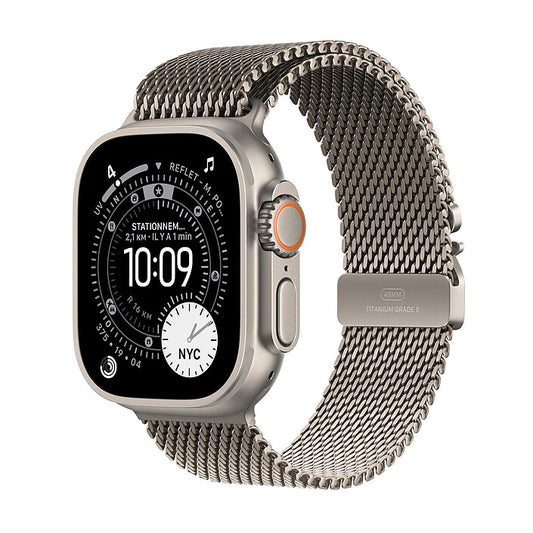 Apple Watch Ultra 3 GPS + Cellular – Bracelet Milanais en titane