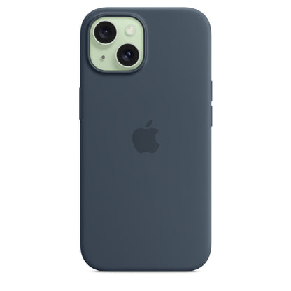 Coque en silicone avec MagSafe pour iPhone 15 Plus