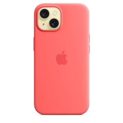 Coque en silicone avec MagSafe pour iPhone 15 Plus