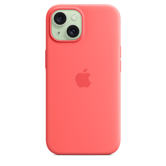 Coque en silicone avec MagSafe pour iPhone 15 Plus