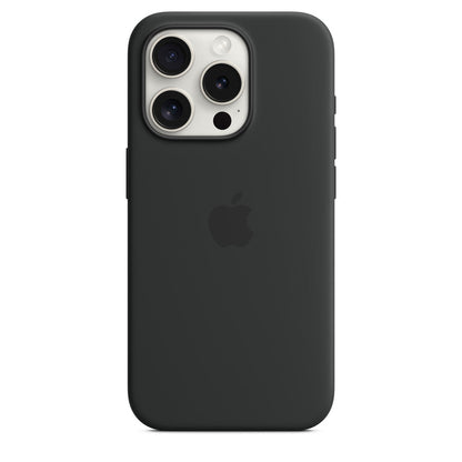 Coque en silicone avec MagSafe pour iPhone 15 Pro