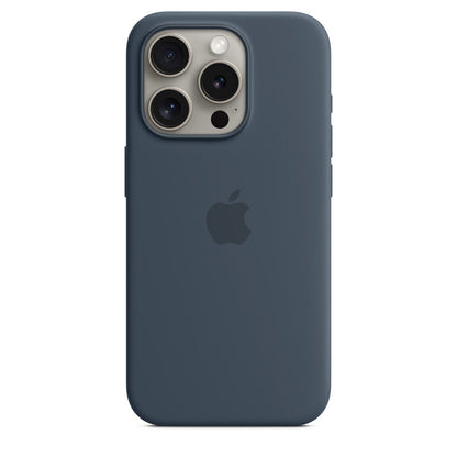 Coque en silicone avec MagSafe pour iPhone 15 Pro