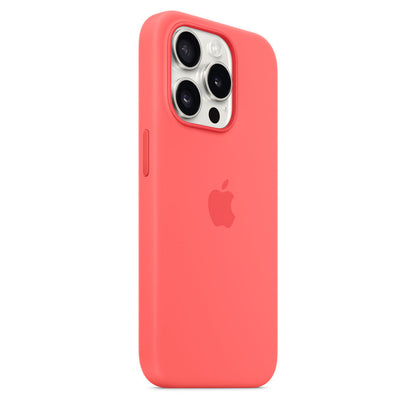 Coque en silicone avec MagSafe pour iPhone 15 Pro