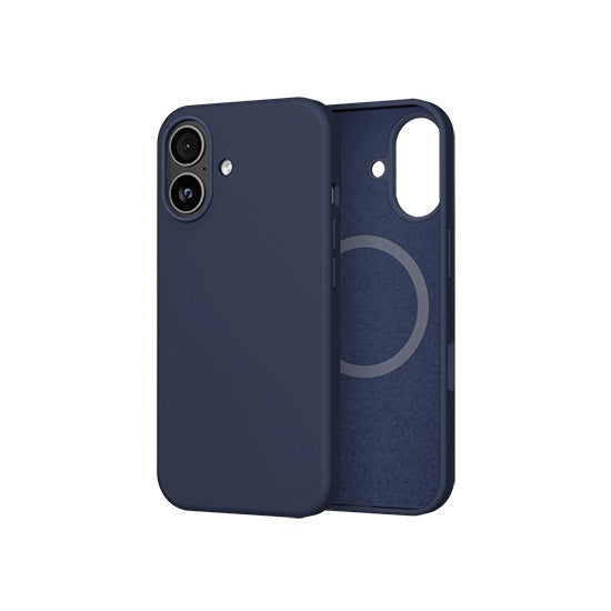 MW Coque Silicone MagSafe bleue pour iPhone 17 (réf. MW-500180) - packaging officiel MW