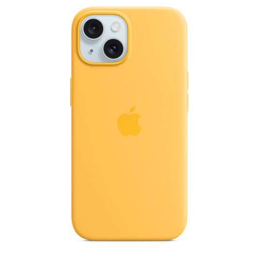 Coque en silicone avec MagSafe pour iPhone 15 Plus