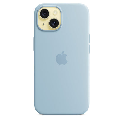 Coque en silicone avec MagSafe pour iPhone 15 Plus