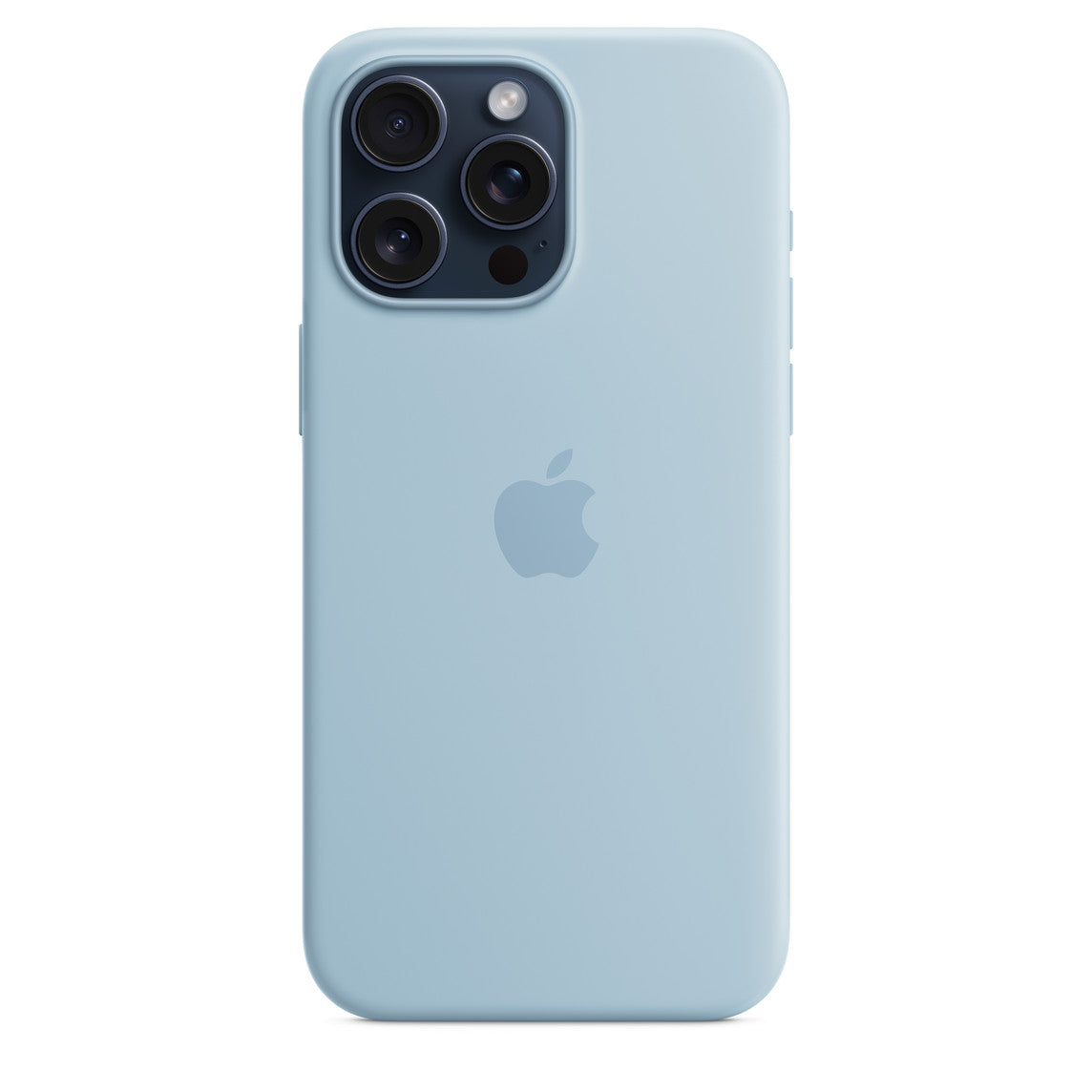 Coque en silicone avec MagSafe pour iPhone 15 Pro Max - MWNR3ZM/A - Bleu clair - 