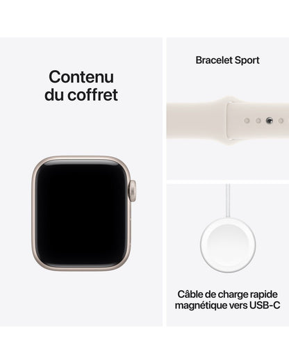 Apple Watch SE 3 - Minuit - 44 mm - GPS