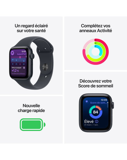 Apple Watch SE 3 - Minuit - 44 mm - GPS