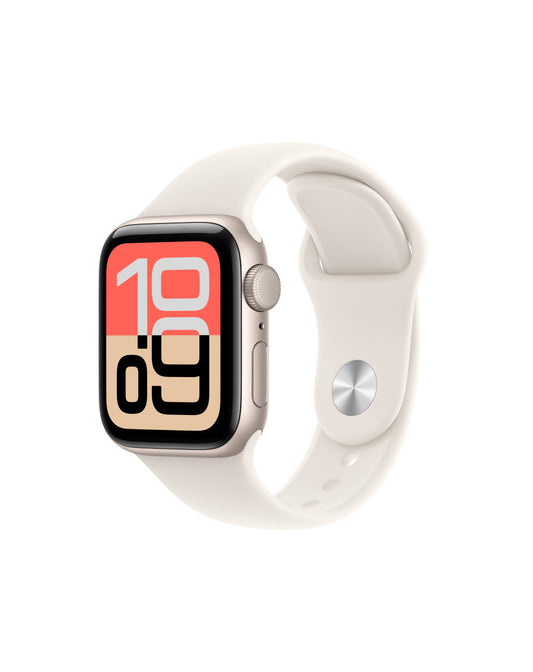 Apple Watch SE 3 GPS Boîtier Aluminium Lumière stellaire avec Bracelet Sport Lumière stellaire