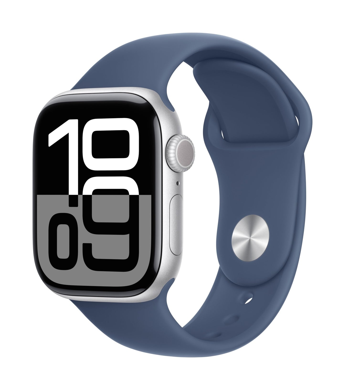 Apple Watch Series 10 GPS - MWWA3QF - 42 mm - Argent - Denim - S/M