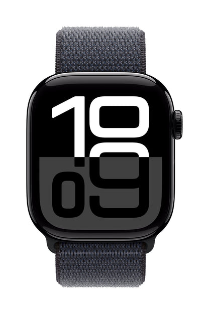 Apple Watch Series 10 GPS - MWWG3QF/A - 42 mm - Noir de Jais - Encre Violette