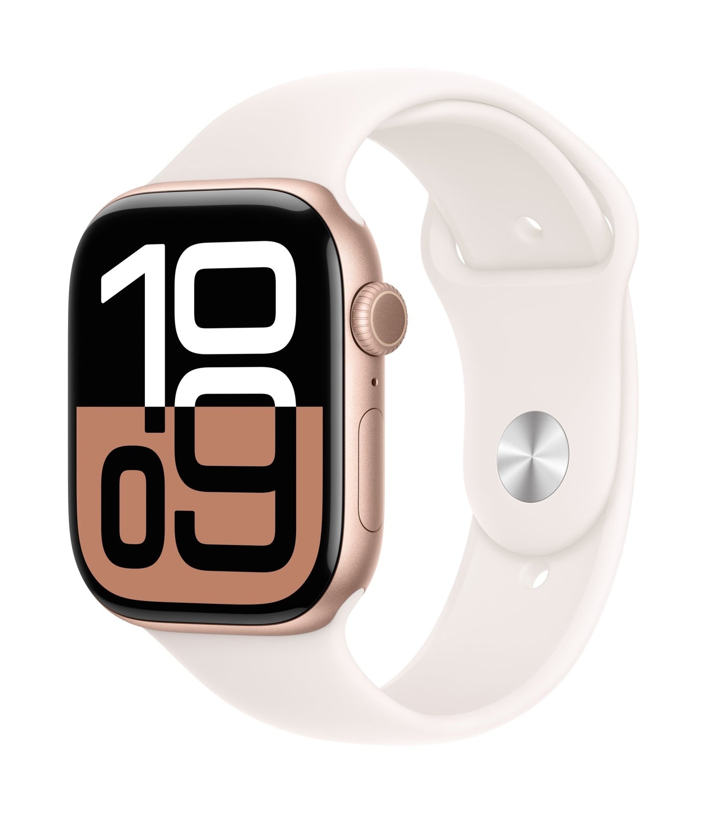 Apple Watch Series 10 GPS - MWWH3QF/A - 42 mm - Rose Or - Rose Tendre - S/M