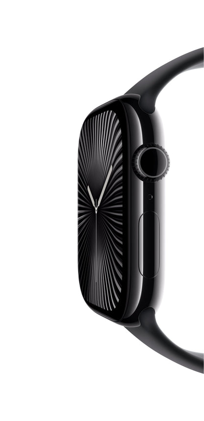 Apple Watch Series 10 GPS - MWWE3QF/A - 42 mm - Noir de Jais - Noir - S/M