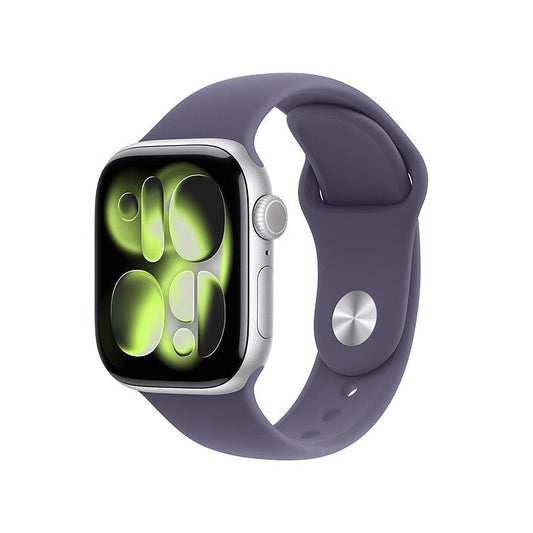 Apple Watch Series 11 GPS Boîtier Aluminium avec Bracelet Sport Brume violet - MEU64AF/A - 42 mm - Argent - S/M