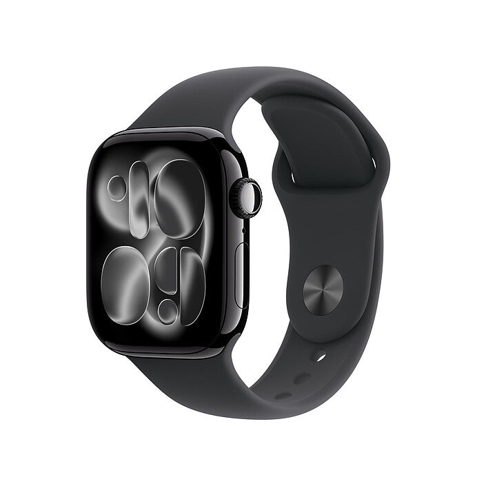 Apple Watch Series 11 GPS Boîtier Aluminium avec Bracelet Sport Noir - MEQT4AF/A - 42 mm - Noir de jais - S/M