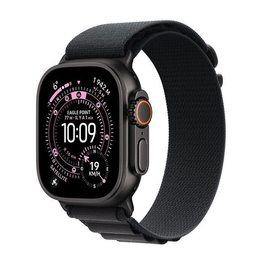 Apple Watch Ultra 3 GPS + Cellular – Bracelet Alpine Loop - MF0Q4AF/A - Titane noir - Noir - Small