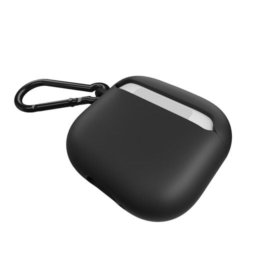 CASE MATE Coque AirPods 4 TOUGH +mousqueton BLACK - A-UNI-UDT17-188 - 