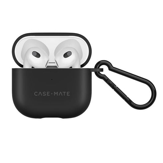 CASE MATE Coque AirPods 4 TOUGH +mousqueton BLACK - A-UNI-UDT17-188 - 